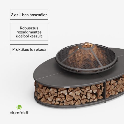 grillsütőként vagy asztalként is használható