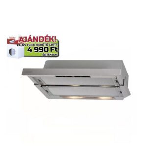 Cata TF-5260 alu LED Beépíthető Kihúzható páraelszívó LED világítás 2 db motor