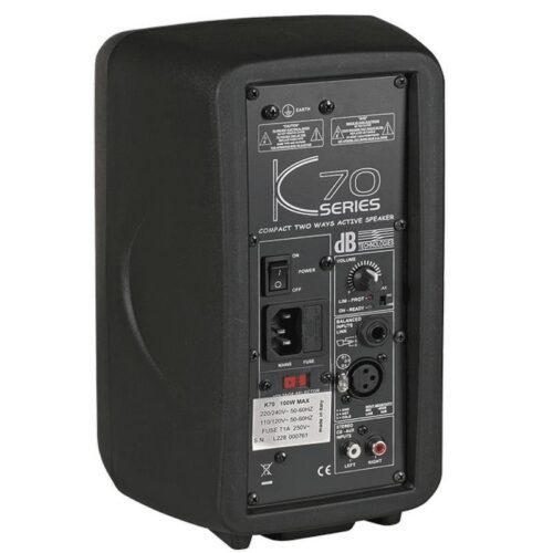 DbTechnologies Aktív 5" PA hangszóró K70 50 W RMS/100 W csúcsteljesítmény - Image 2