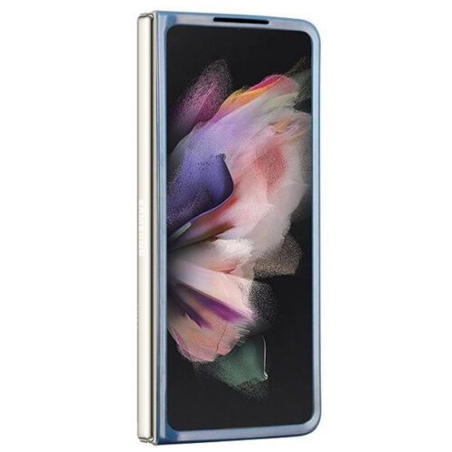 Guess GUHCZFD5P4TDPB F946 Z Fold5 kék keménytok bőr 4G háromszög Strass - Image 2