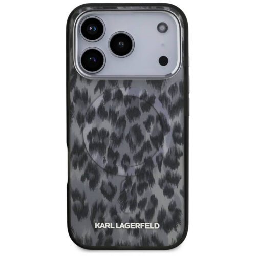 Karl Lagerfeld IML Leopárd mintás MagSafe tok iPhone 17 Pro fekete - Image 2