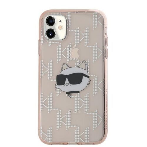 Karl Lagerfeld KLHCN61HKLPCHP IML Choupette Head & Monogram tok iPhone 11 - rózsaszín - Image 2