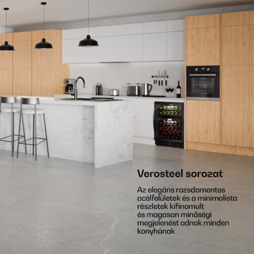 Klarstein VeroSteel pult alatti borhűtő | 2 zónás | 129 liter | 43 palack | 60 cm - Image 2
