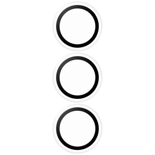 PanzerGlass Hoops Lens Protector edzett üveg kamera lencse védő fólia átlátszó-fekete szegéllyel Samsung Galaxy S25 Plus - Image 2
