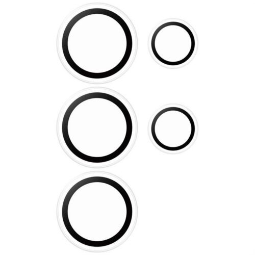 PanzerGlass Hoops Lens Protector edzett üveg kamera lencse védő fólia átlátszó-fekete szegéllyel Samsung Galaxy S25 Ultra - Image 2