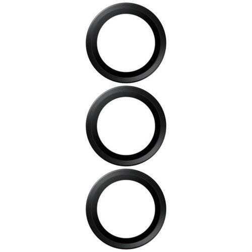 PanzerGlass Hoops Lens Protector edzett üveg kamera lencse védő fólia fekete szegéllyel Samsung Galaxy S25 - Image 2