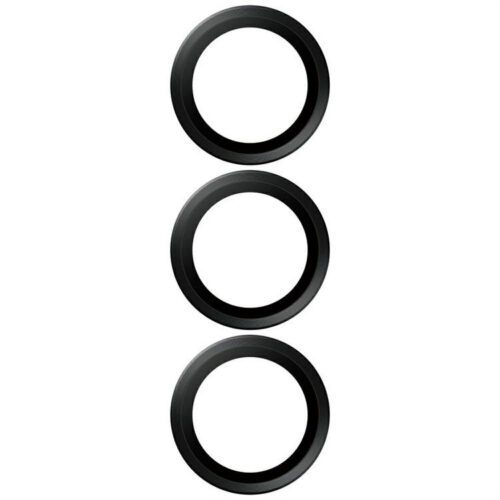 PanzerGlass Hoops Lens Protector edzett üveg kamera lencse védő fólia fekete szegéllyel Samsung Galaxy S25 Plus - Image 2