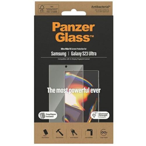 PanzerGlass Ultra-Wide Fit Samsung Samsung Galaxy S23 UltraS918 képernyővédelem 7317 applikátorral fólia - Image 2