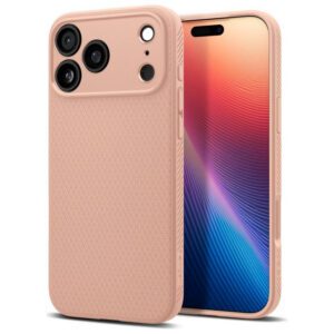 Spigen Liquid Air tok iPhone 17 Pro Max készülékhez rózsaszínű