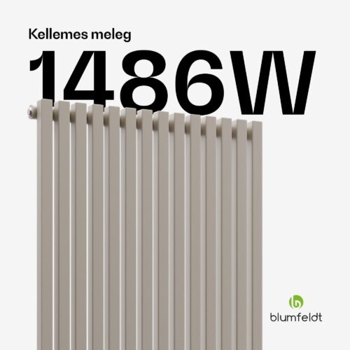 Blumfeldt Delgado radiátor | Modern dizájn | 60 x 180 cm | 1486 W | Középső csatlakozás - Image 2
