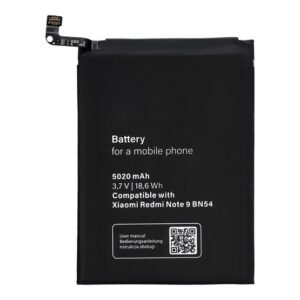 Akku 5020 mAh LI-Polymer (BN54 kompatibilis) Xiaomi Redmi Note 9 (10X 4G)