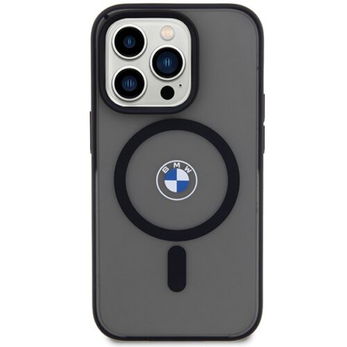 BMW BMHMP15LDSLK iPhone 15 Pro 6.1" fekete keménytok IML Signature MagSafe IML aláírása - Image 2