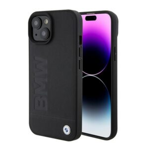 BMW BMHMP15SSLLBK iPhone 15 6.1" fekete Magsafe keménytok Signature Collection Logo