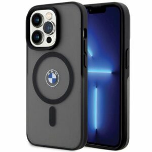 Etui BMW BMHMP14LDSLK iPhone 14 Pro 6.1" fekete keménytok Aláírás MagSafe aláírás