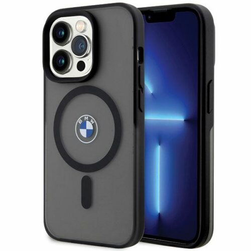 Etui BMW BMHMP14LDSLK iPhone 14 Pro 6.1" fekete keménytok Aláírás MagSafe aláírás