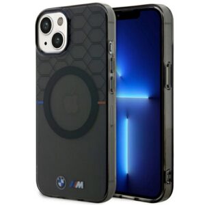 Etui BMW BMHMP14MHGPK iPhone 14 Plus 6.7" szürke mintás MagSafe tok