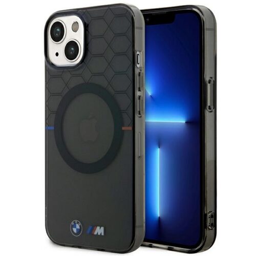 Etui BMW BMHMP14MHGPK iPhone 14 Plus 6.7" szürke mintás MagSafe tok