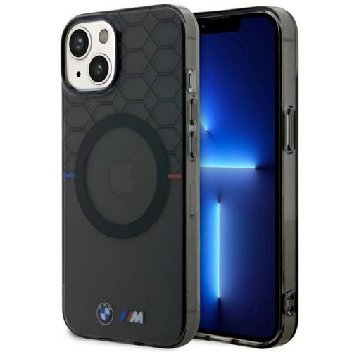 Etui BMW BMHMP14SHGPK iPhone 14 6.1" szürke MagSafe minta tok