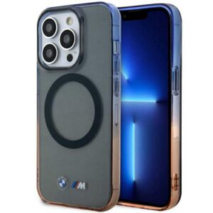 Etui BMW BMHMP14XHTGE iPhone 14 Pro Max 6.7" szürke keménytok Gradient Bumper MagSafe