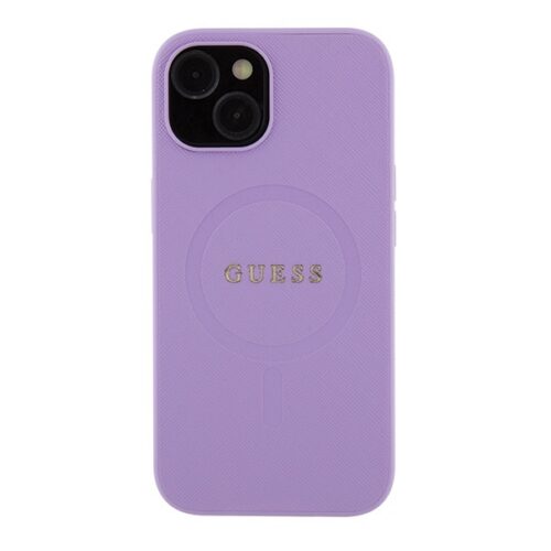 Guess GUHMP15MPSAHMCU iPhone 15 Plus 6.7" lila keménytok Saffiano MagSafe - Image 2