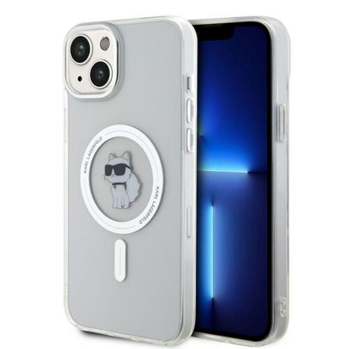 Karl Lagerfeld KLHMP15MHFCCNOT iPhone 15 Plus 6.7" átlátszó keménytok IML Choupette MagSafe