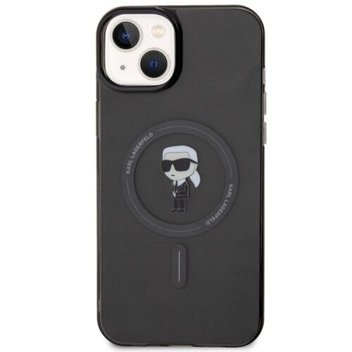 Karl Lagerfeld KLHMP15MHFCKNOK iPhone 15 Plus 6.7" fekete keménytok IML ikonikus MagSafe - Image 2