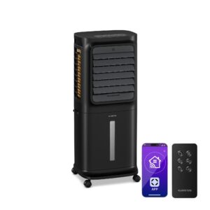 Klarstein Breezcube intelligens léghűtő vízhűtéssel | 340 m³/h | 10 l | 30 m² | 3 üzemmód | 50 W