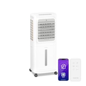 Klarstein Breezcube intelligens léghűtő vízhűtéssel | 340 m³/h | 10 l | 30 m² | 3 üzemmód | 50 W