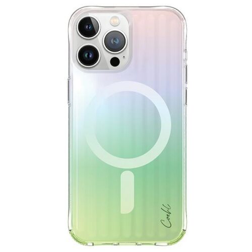 UNIQ etui Coehl Lineáris iPhone 15 Pro Max 6.7" mágneses töltés opál/irizáló tok
