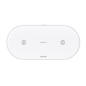 USAMS indukciós töltő US-CD120 10W Dual fehér CD120JN01