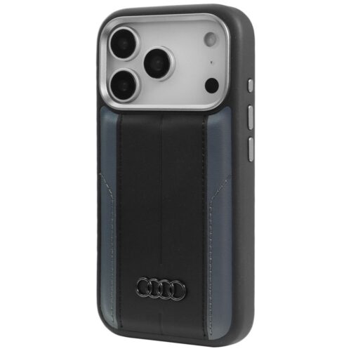 Audi A6 Szintetikus bőr MagSafe tok iPhone 17 Pro-hoz fekete - Image 2