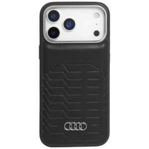 Audi GT Szintetikus bőr MagSafe tok iPhone 17 Pro Max készülékhez fekete