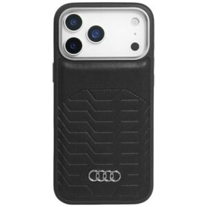 Audi GT tok Szintetikus bőr MagSafe tok iPhone 17 Pro-hoz fekete
