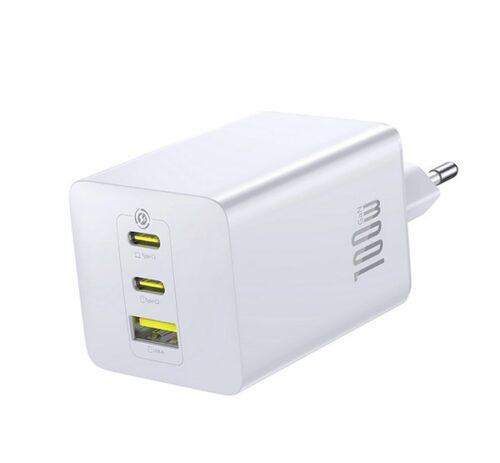 BASEUS ENERFILL FE11 hálózati töltő USB+2 Type-C aljzat (100W