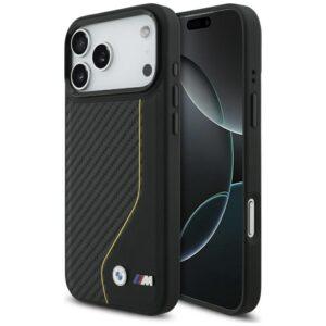 BMW M Carbon Line & Logo MagSafe tok iPhone 17 Pro Max készülékhez sárga