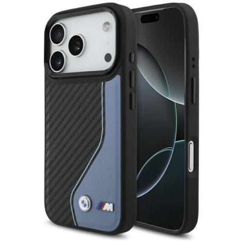 BMW M Carbon Logo MagSafe tok iPhone 17 Pro készülékhez kék