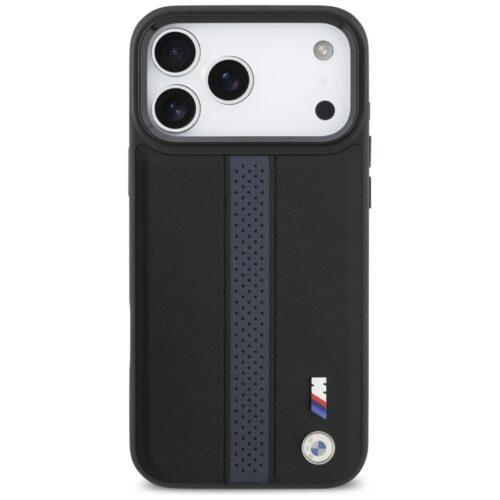 BMW M perforált csíkos logóval ellátott tok MagSafe iPhone 17 Pro Max készülékhez kék - Image 2