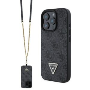 GUESS LEATHER METAL LOGO STRASS CROSSBODY szilikon telefonvédő (ütésállóság