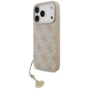 Guess 4G Charms Collection MagSafe tok iPhone 17 Pro rózsaszínű iPhone 17 Pro tokhoz