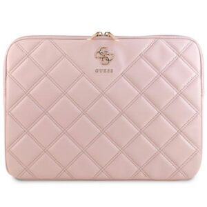 Guess GUCS14ZPSQSSGP Quilted 4G notebook táska 14" - rózsaszín