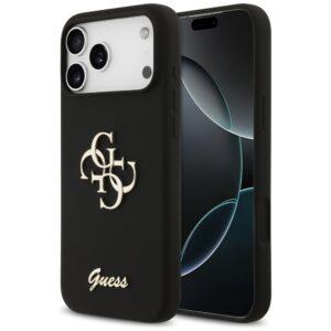 Guess GUHCP17SP4GMGCRK 4G Big Logo Cord Stap Crossbody nyakpántos tok iPhone 17 - fekete