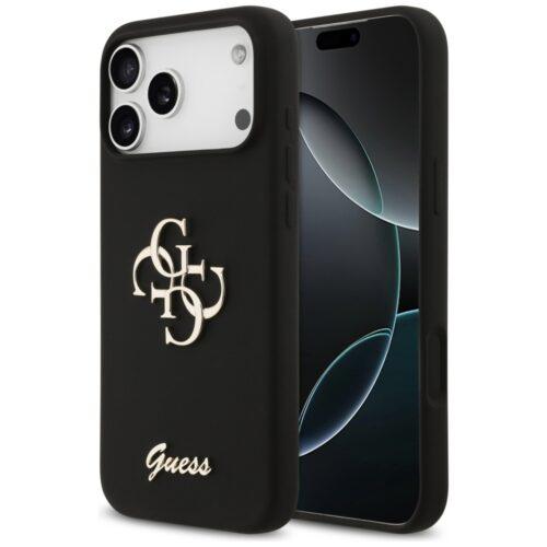 Guess GUHCP17SP4GMGCRK 4G Big Logo Cord Stap Crossbody nyakpántos tok iPhone 17 - fekete
