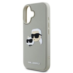 KARL LAGERFELD 3D RUBBER DOUBLE HEADS szilikon telefonvédő (ütésállóság