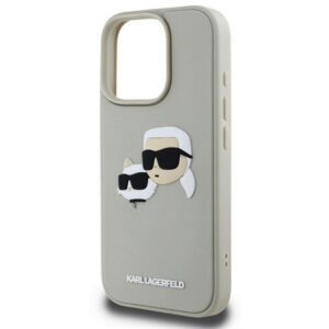 KARL LAGERFELD 3D RUBBER DOUBLE HEADS szilikon telefonvédő (ütésállóság