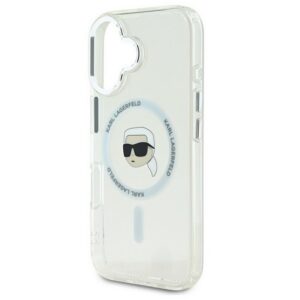 KARL LAGERFELD IML KARL HEAD METAL FRAME MAGSAFE szilikon telefonvédő (ütésállóság