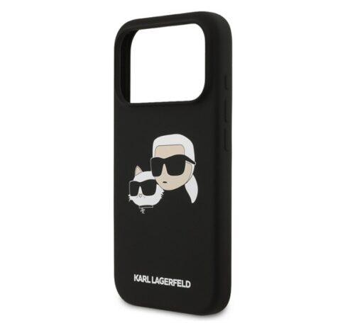 KARL LAGERFELD LIQUID SILICONE DOUBLE HEADS MAGSAFE szilikon telefonvédő (ütésállóság