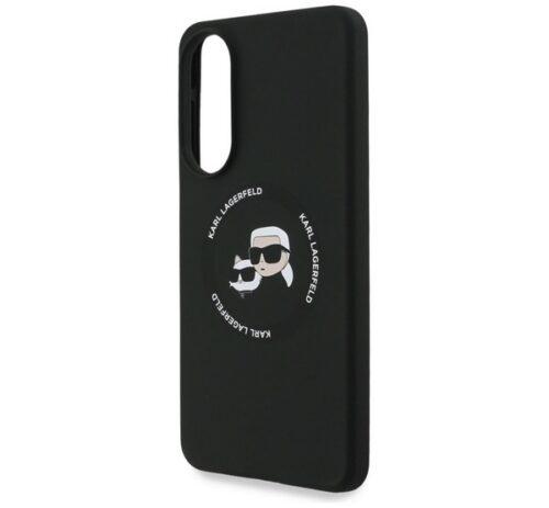 KARL LAGERFELD LIQUID SILICONE DOUBLE HEADS MAGSAFE szilikon telefonvédő (ütésállóság