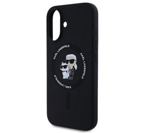 KARL LAGERFELD LIQUID SILICONE KARL AND CHOUPETTE MAGSAFE szilikon telefonvédő (ütésállóság