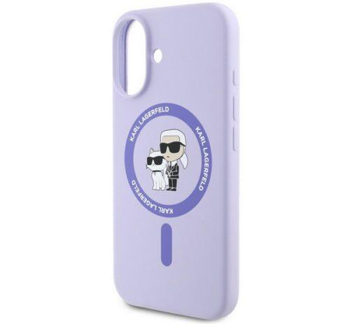 KARL LAGERFELD LIQUID SILICONE KARL AND CHOUPETTE MAGSAFE szilikon telefonvédő (ütésállóság