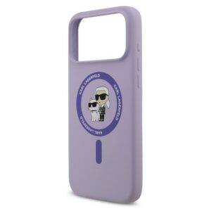 KARL LAGERFELD LIQUID SILICONE KARL AND CHOUPETTE MAGSAFE szilikon telefonvédő (ütésállóság